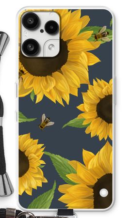 Sunflower and bees