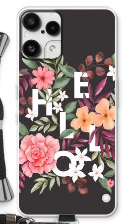 Hello in flowers