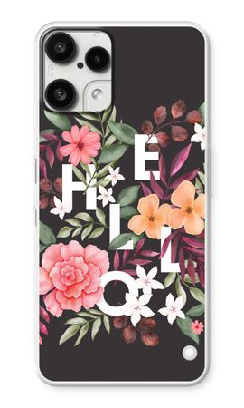 Hello in flowers
