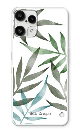 Tropical watercolor leaves