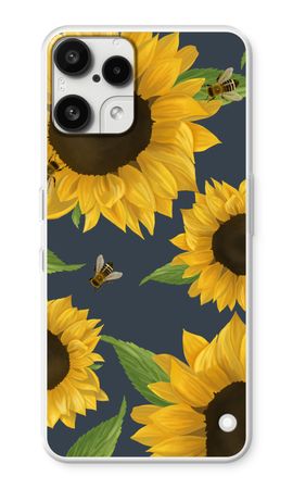 Sunflower and bees