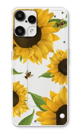 Sunflower and bees