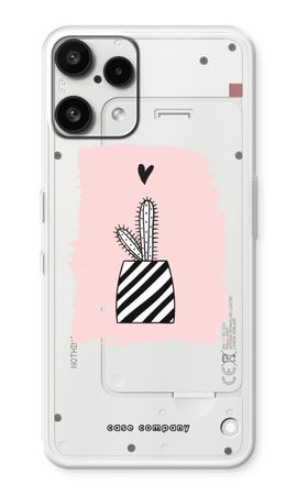 Black and white cactus