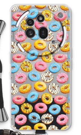 Rosafarbene Donuts