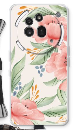 Zartrosa Blumen