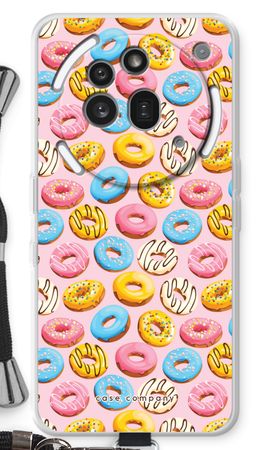 Rosafarbene Donuts