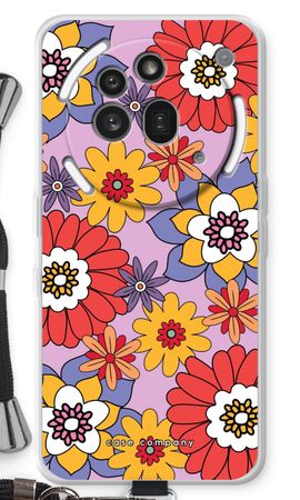 Retro Flowers - Purple