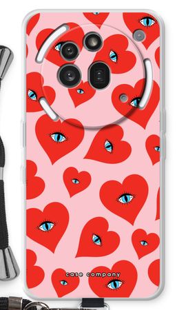 Red heart eyes