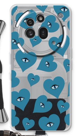 Blue heart eyes