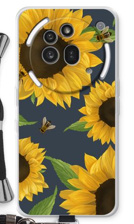 Sunflower and bees