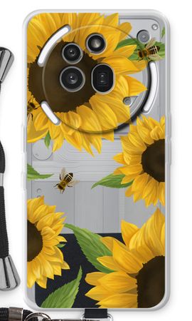 Sunflower and bees