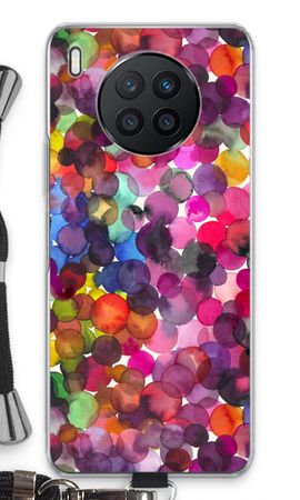 Överlappande akvarellprickar