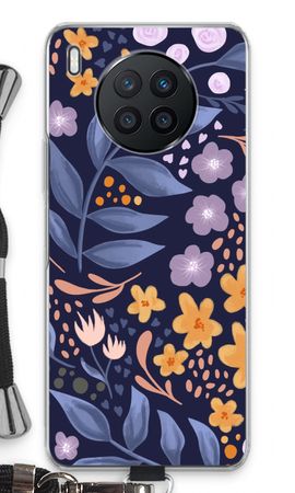 Flowers with blue leaves