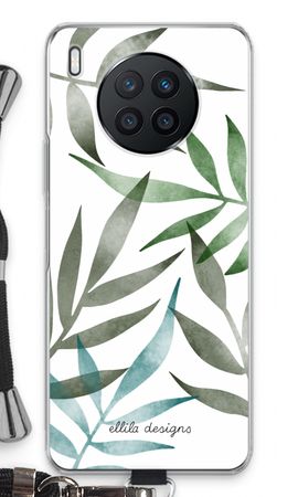 Tropical watercolor leaves