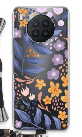 Flowers with blue leaves