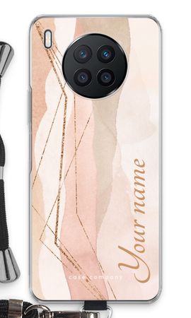 Gold Lines Namecase - Blush