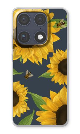 Sunflower and bees