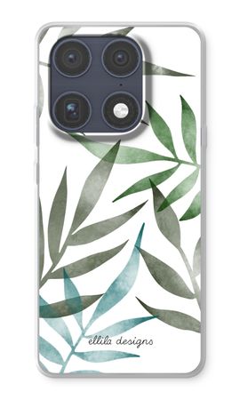 Tropical watercolor leaves