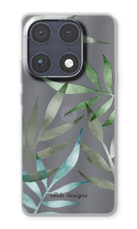 Tropical watercolor leaves