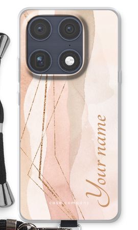Gold Lines Namecase - Blush