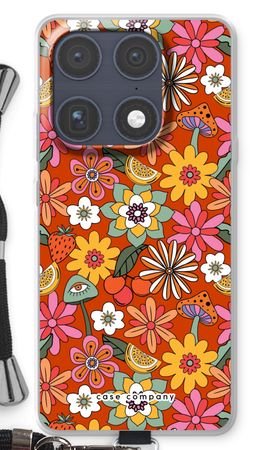 Retro Blumen - Rot