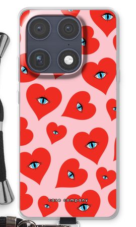 Red heart eyes