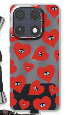 Red heart eyes