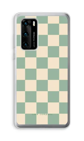 Checkered Mint, Huawei P40 weiche Hülle