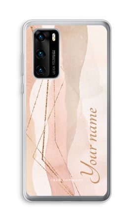 Gold Lines Namecase - Blush