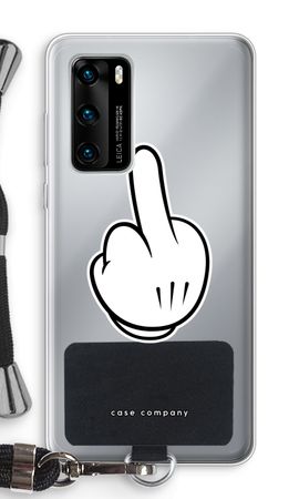 Mittelfinger weiß