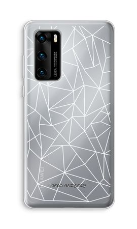 Geometric lines white