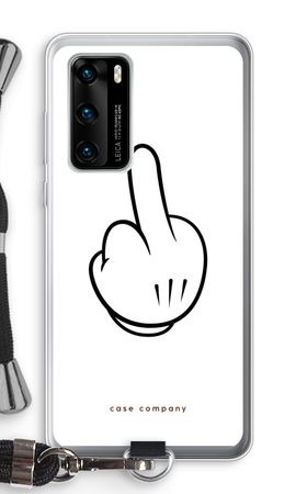Mittelfinger weiß