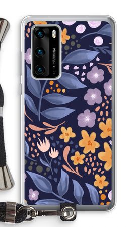 Flowers with blue leaves