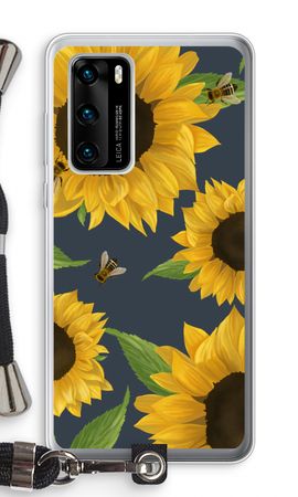 Sunflower and bees