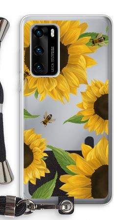 Sunflower and bees
