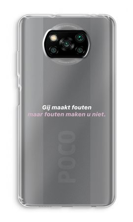 Fouten maken u niet