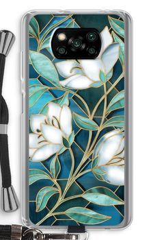 Fiori di vetro colorato blu