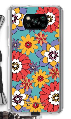 Retro Flowers - Blue