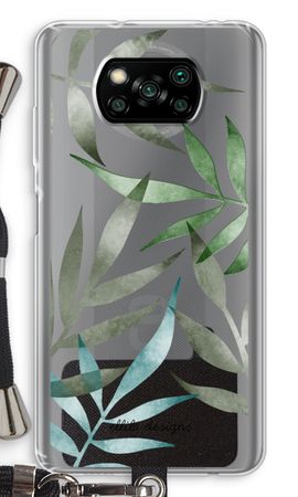 Tropical watercolor leaves