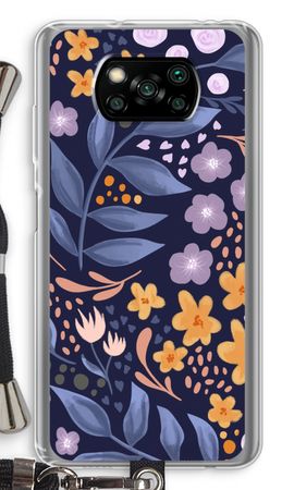 Flowers with blue leaves