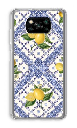 Blue tiles and lemons