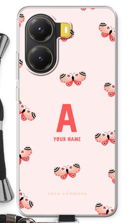 Rosy Butterflies Monogram