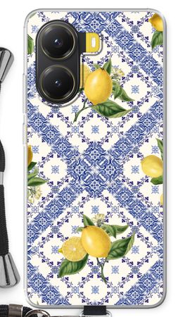 Blue tiles and lemons