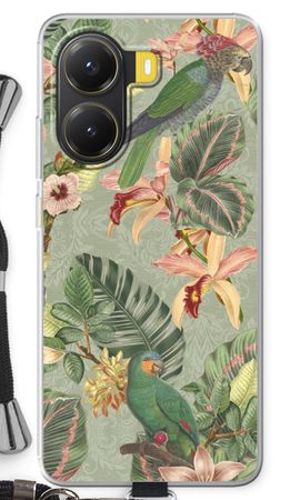 Tropical jungle parrot