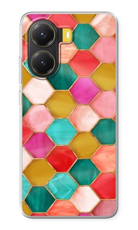 Hexagons in stained glass