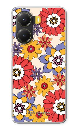 Retro Flowers - Yellow