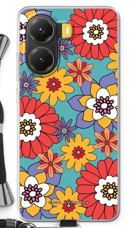 Retro Flowers - Blue