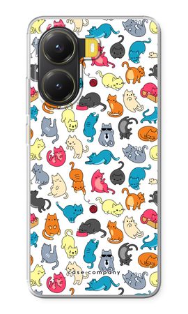 Colourful cats