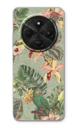 Tropical jungle parrot