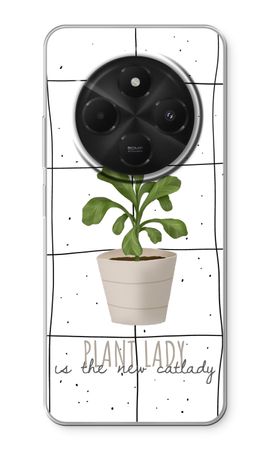 Houseplant on windowpane